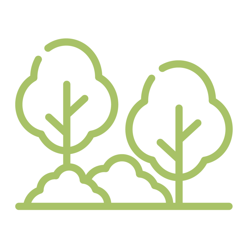 stats icon voor geplante klimaatbomen  1321